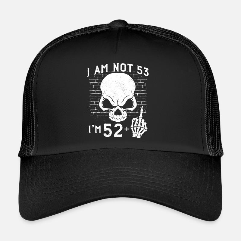 Ich bin 52 plus Mittelfinger - 53. Geburtstag Trucker Cap