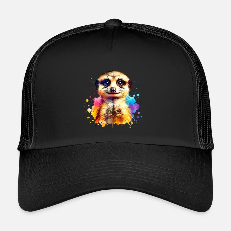 Erdmännchen - Trucker Cap - Schwarz/Schwarz