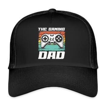 Gamer Dad Dad Gaming Lover Video Game PC - Trucker Cap - black/black - Front