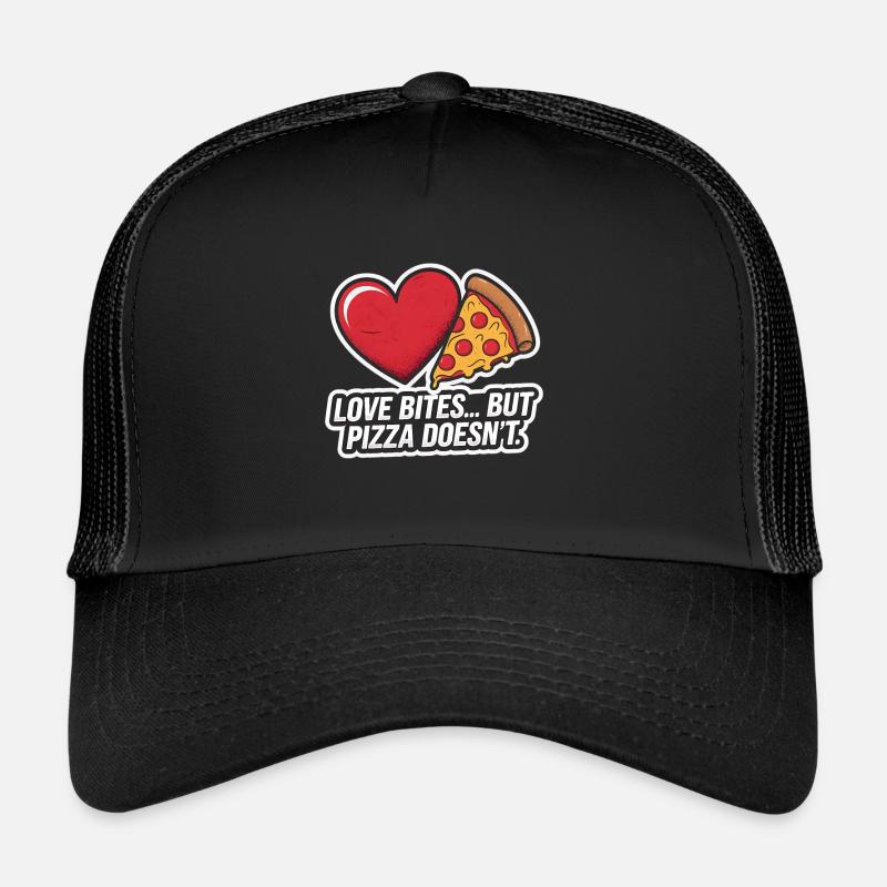 Pizza à la Saint-Valentin mieux que l’amour drôle Casquette trucker 