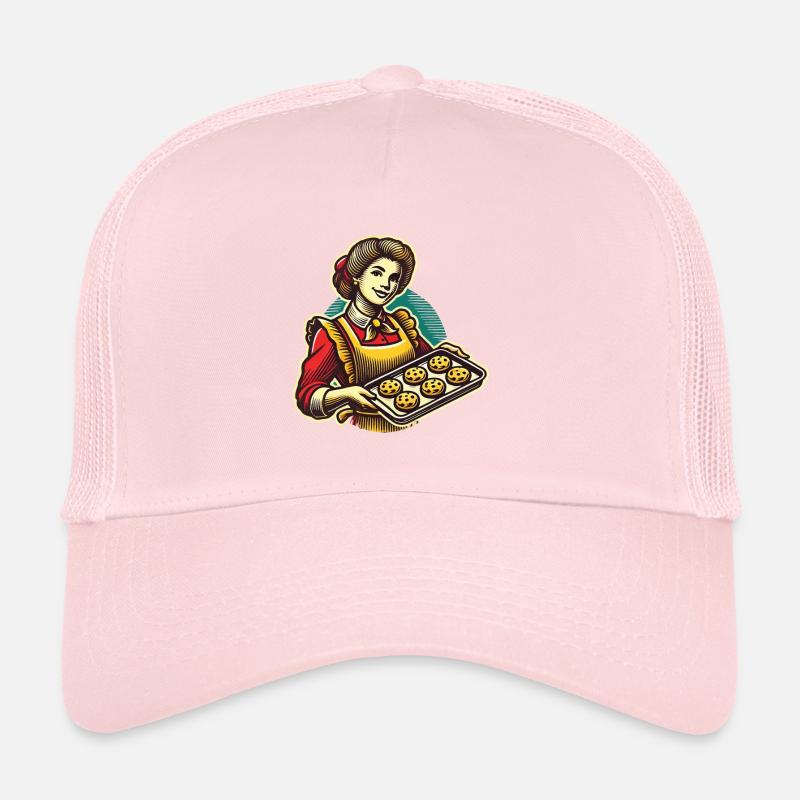 Nostalgic baker with biscuits motif Trucker Cap