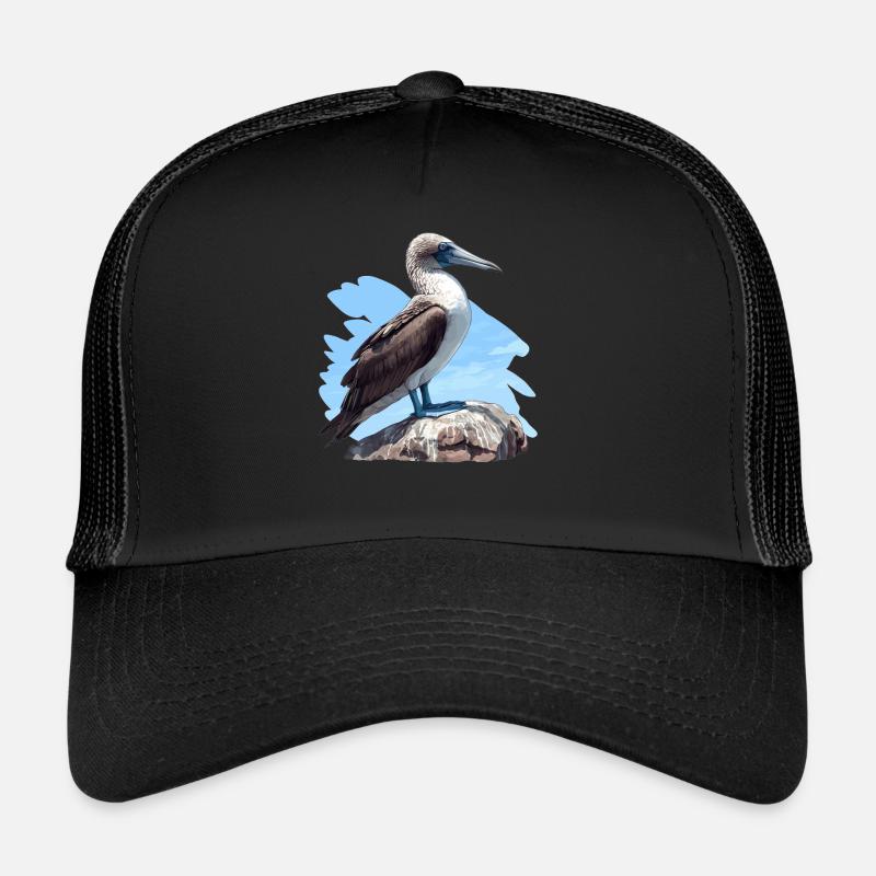 Blaufußtölpel - Trucker Cap - Schwarz/Schwarz