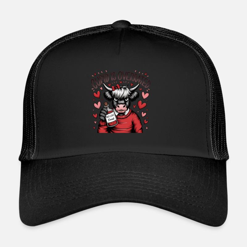 Single Valentinstag Liebe Amor lustiges Spruch Trucker Cap