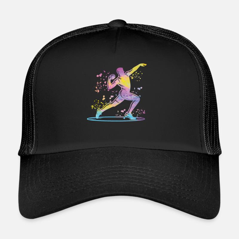 Lanceur de poids Colorsplash Lancer de poids Casquette trucker 