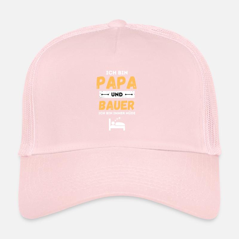 Ich Bin Papa Und Bauer Ich Bin Immer Müde Trucker Cap