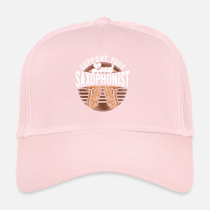 Saxophone Support Your Local Trucker Cap
