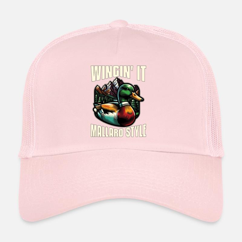 Canard colvert Wingin' It Chasseur de canard de style canard colvert Casquette trucker 