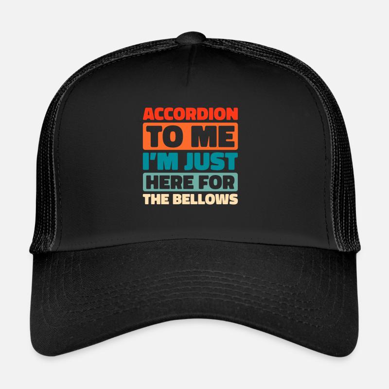 Akkordeon - Trucker Cap - Schwarz/Schwarz