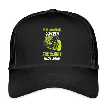 Vététistes Amateurs de vélo Cyclistes Cyclisme - Casquette trucker  - noir/noir - Devant