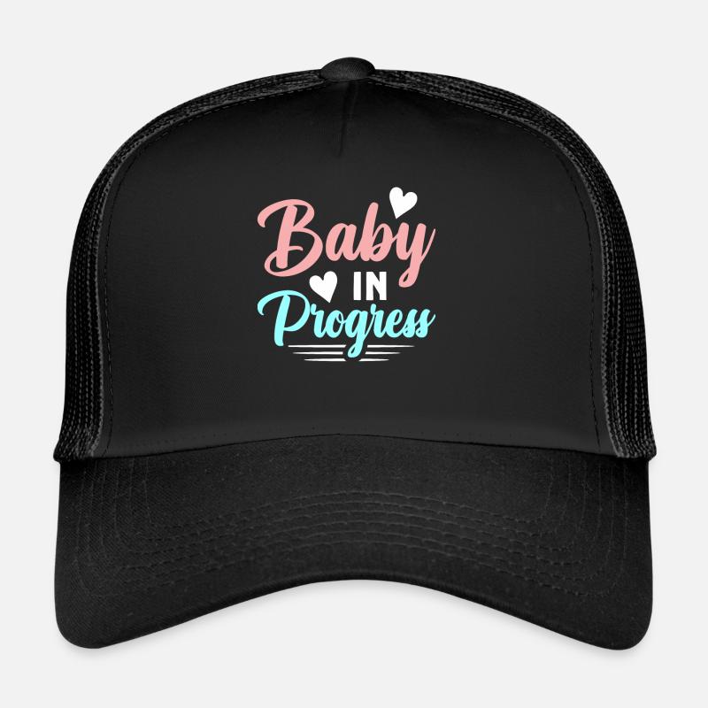 Baby In Progress Schwanger Werdende Mutter Trucker Cap