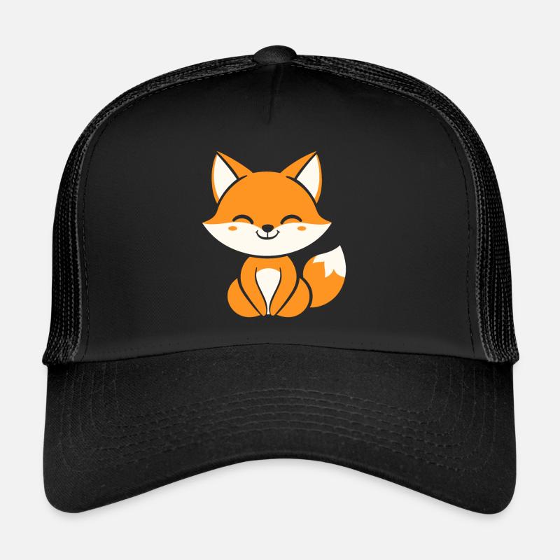 Fuchs - Trucker Cap - Schwarz/Schwarz