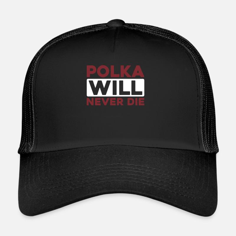 Akkordeon - Trucker Cap - Schwarz/Schwarz