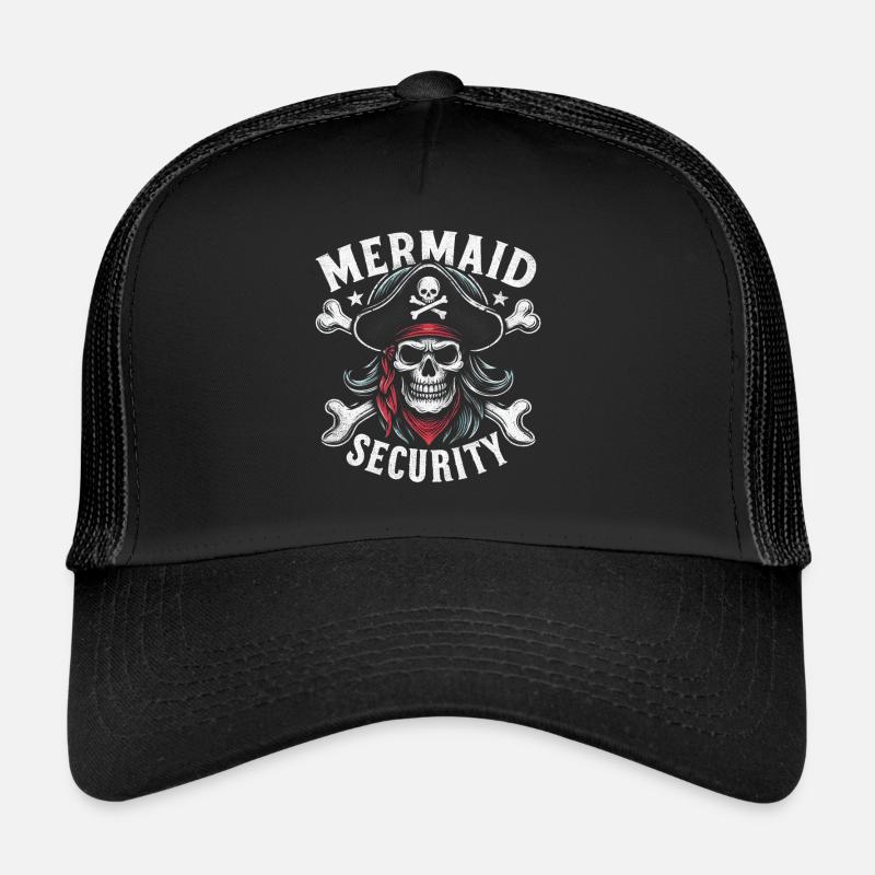 Sirène sécurité Crossbone chasse au trésor drôle Casquette trucker 