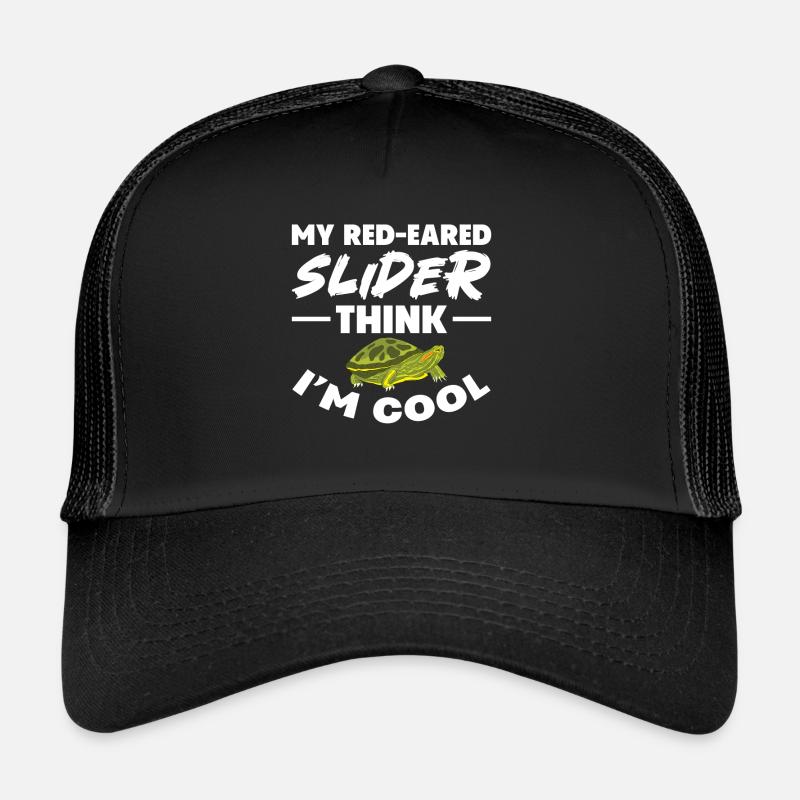 Mon curseur à oreilles rouges pense que je suis une tortue de compagnie cool Casquette trucker 