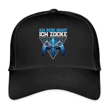 Gaming Gamer Gamer Video Player Console PC Gaming - Trucker Cap - black/black - Front