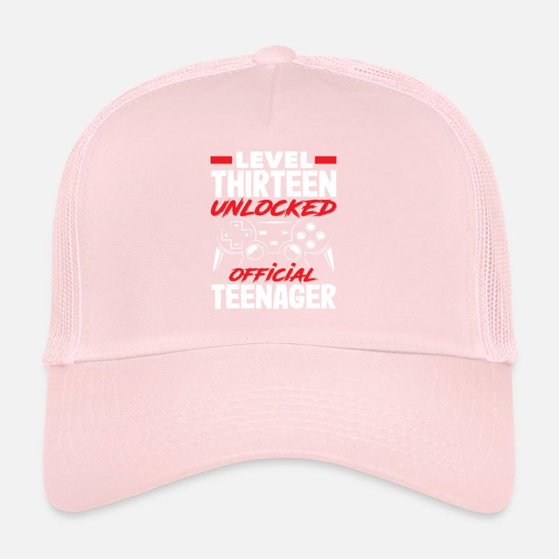 13e anniversaire Niveau treize débloqué Casquette trucker 