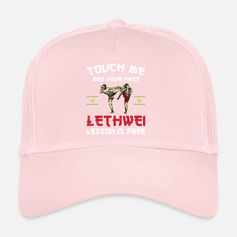 Berühre Mich Und Deine Erste Lethwei-lektion Ist Trucker Cap