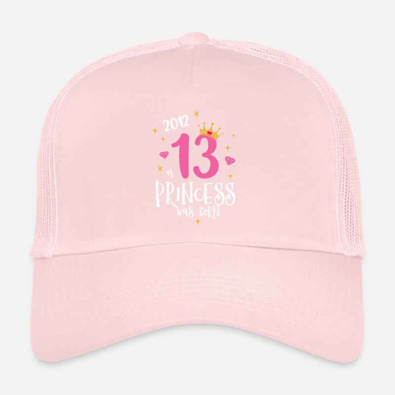 13e anniversaire Une princesse née en 2012 Casquette trucker 