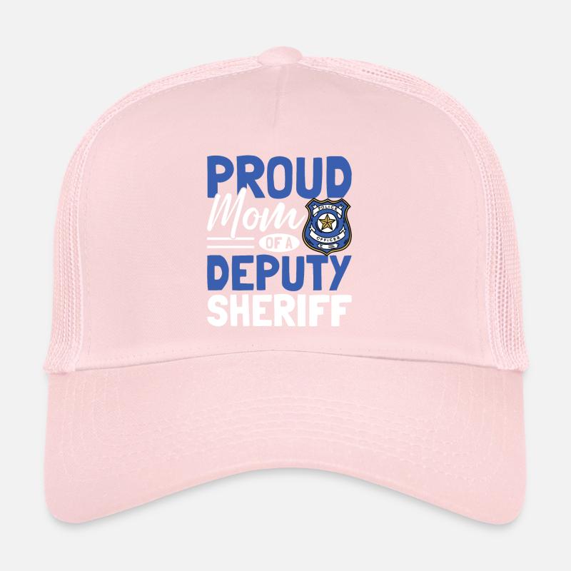Fière maman d’un shérif adjoint des forces de l’ordre Casquette trucker 