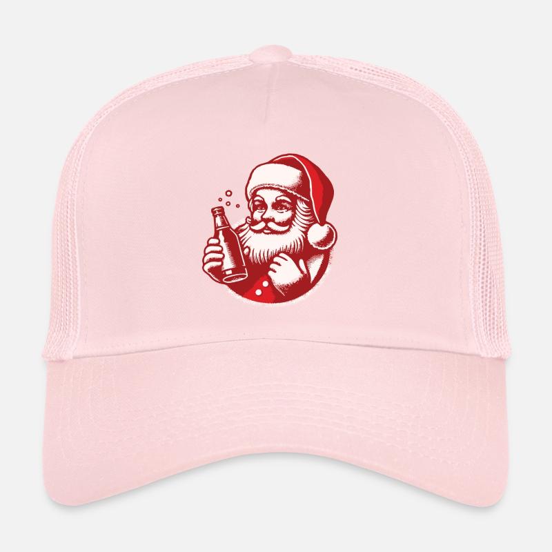 Plaisir de Noël avec le Père Noël et boisson Casquette trucker 