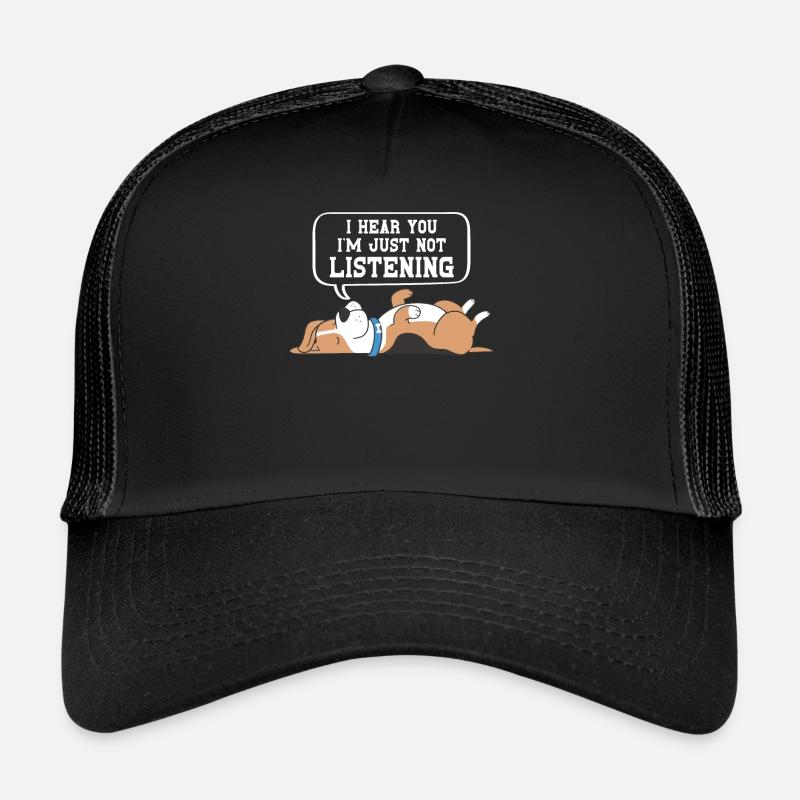 Ich Höre Dich Einfach Nicht Zu Hundemotiv Trucker Cap