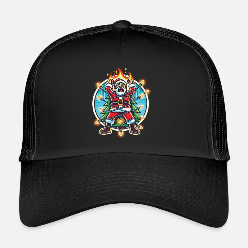 Weihnachtsmann Stromschlag Chaos Katastrophe Trucker Cap