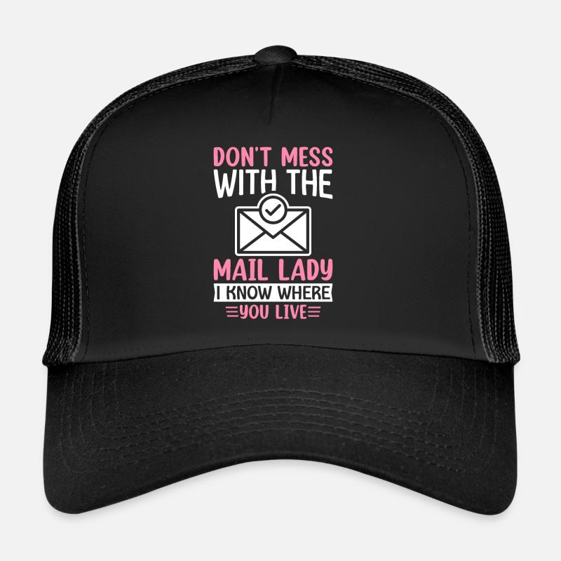 Service postal Postier postier dame de poste je sais où Casquette trucker 