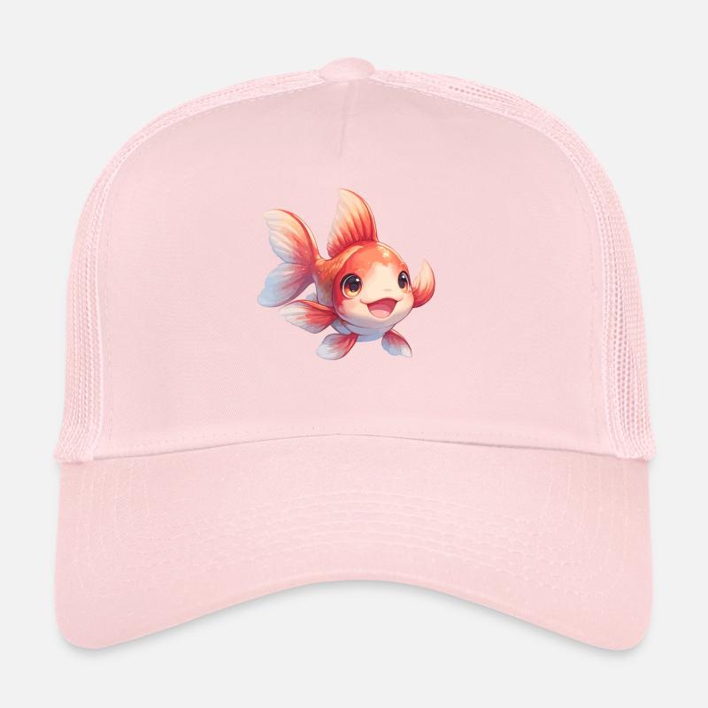 poisson rouge Casquette trucker 