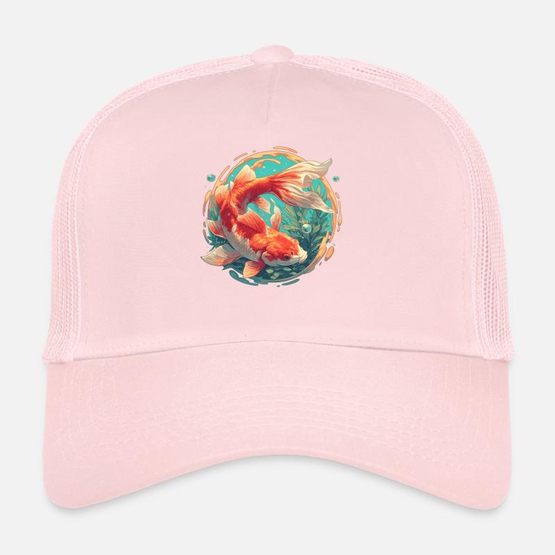 poisson rouge Casquette trucker 