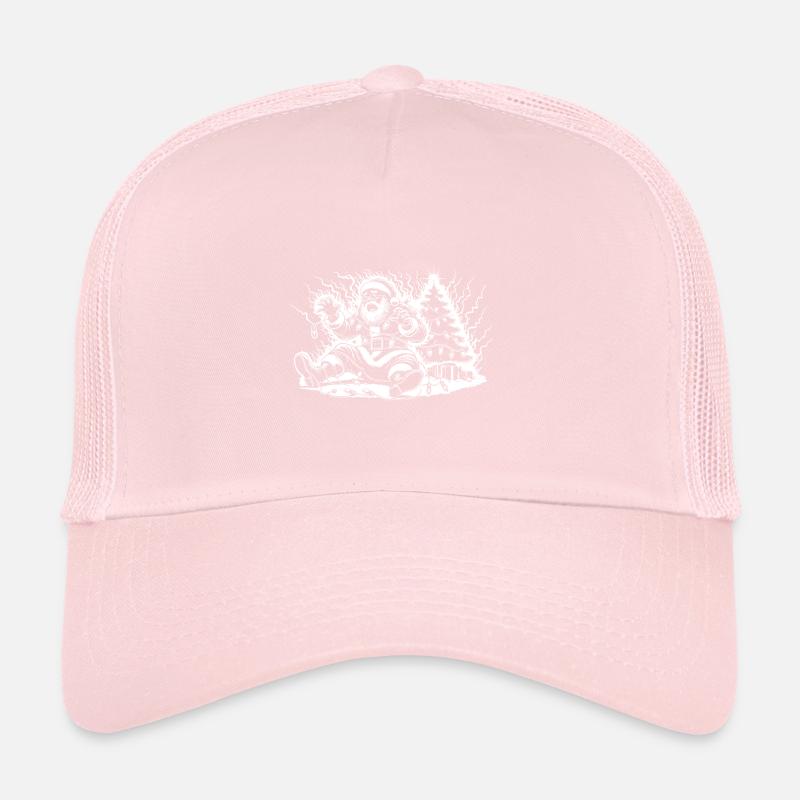 Électrocution du Père Noël sur le sapin Casquette trucker 