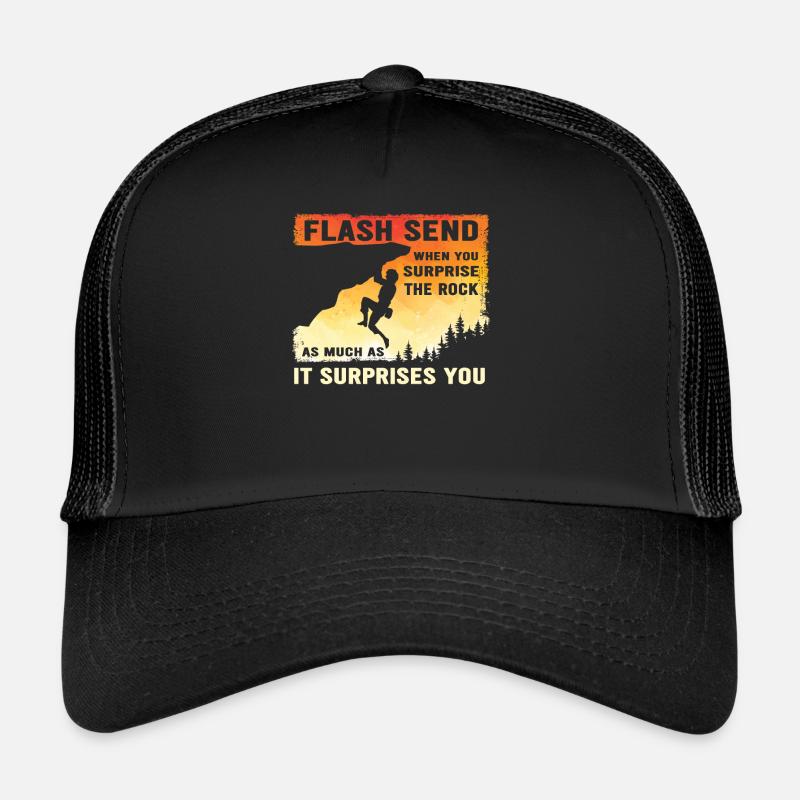Boulderer Flash Send Bloc Casquette trucker 