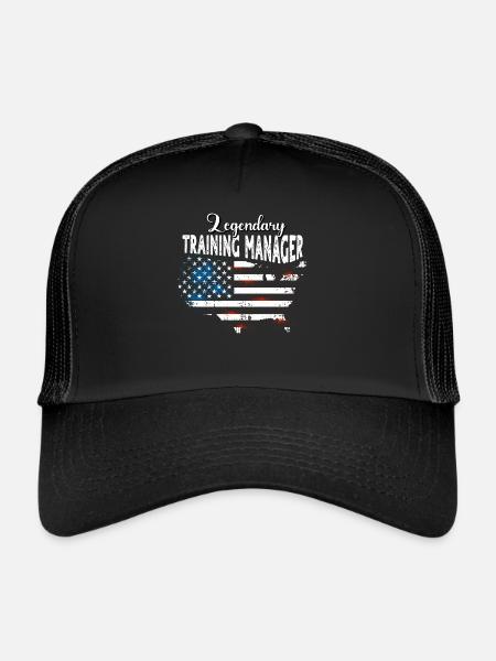 Schulungsleiter US - Trucker Cap - Schwarz/Schwarz