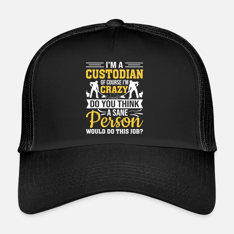Ich bin ein Hausmeister Lustiges Schulputzmädchen Trucker Cap