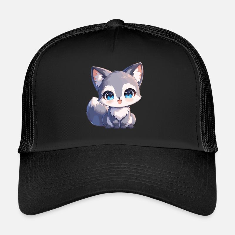 Renards gris Renard gris - Casquette trucker  - noir/noir