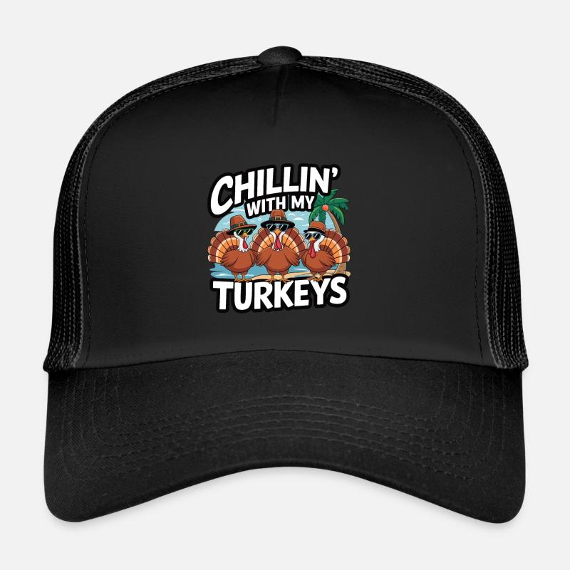 Lustiger Thanksgiving Truthahn Trucker Cap