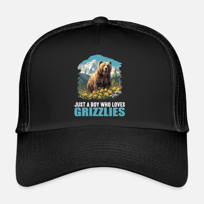 Grizzlis Ours grizzly Casquette trucker 