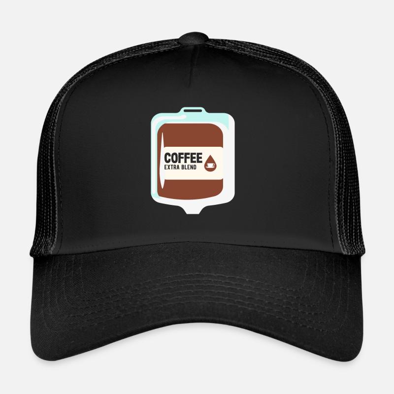 Conception de mélange supplémentaire pour les amateurs de café Casquette trucker 