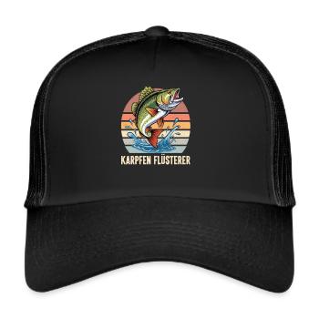 Pêche Pêche Vacances de pêche Vacances de pêche Chasseurs de pêche - Casquette trucker  - noir/noir - Devant