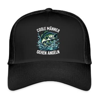 Pêche Pêche Vacances de pêche Vacances de pêche Chasseurs de pêche - Casquette trucker  - noir/noir - Devant