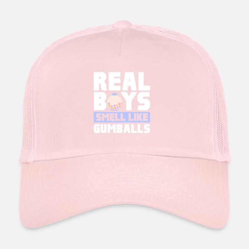 De vrais garçons sentent comme des boules de gomme Chewing Gum rétro Casquette trucker 
