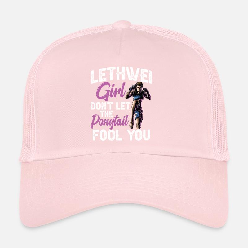 Lethwei Girl, ne laisse pas ta queue de cheval Casquette trucker 