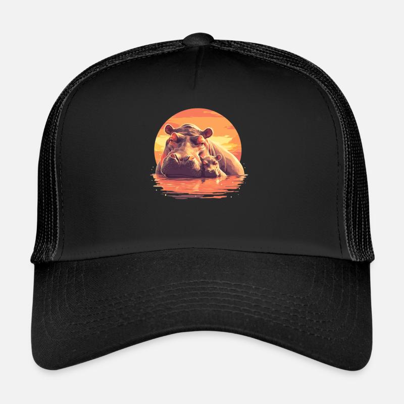 Hippopotame Hippopotame Casquette trucker 