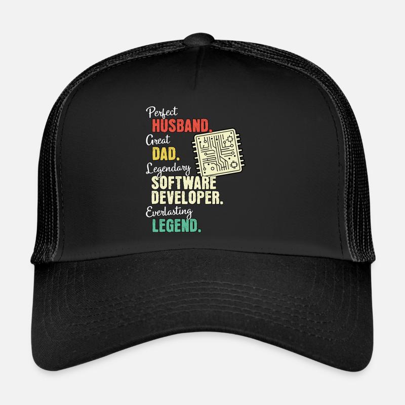 Software Developer Dad Trucker Cap