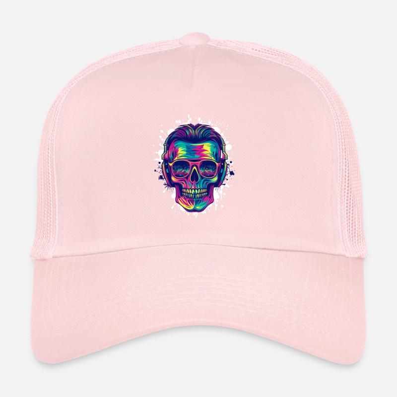 Fête du crâne Casquette trucker 