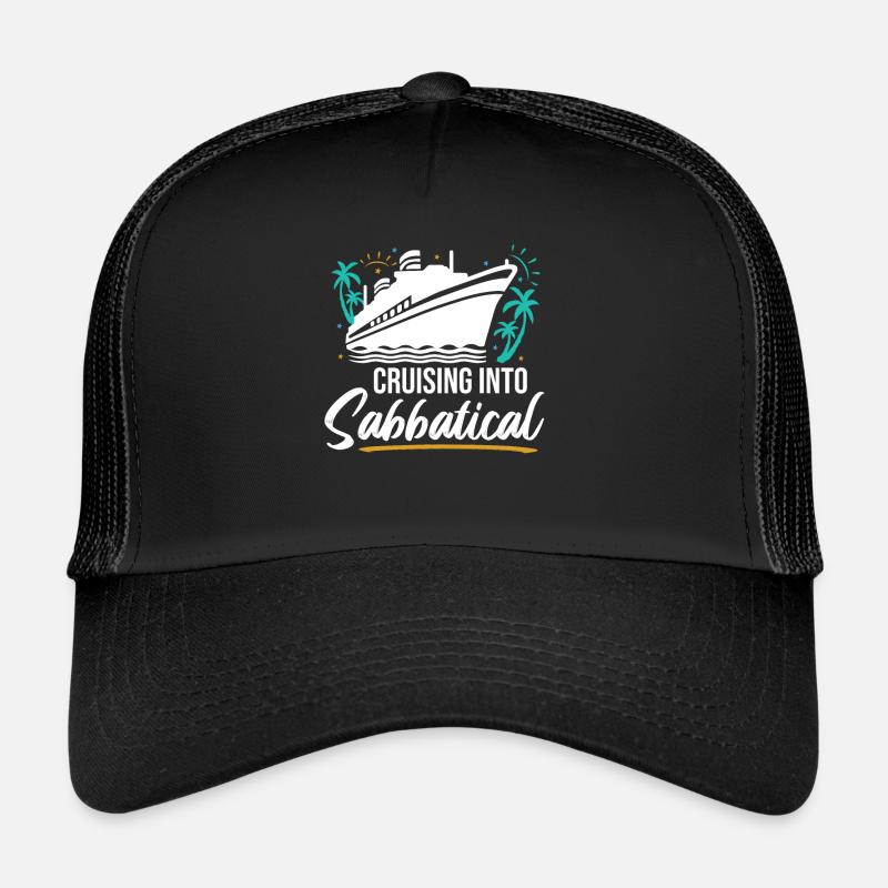 Cruising Into Sabbatical - Trucker Cap - Schwarz/Schwarz