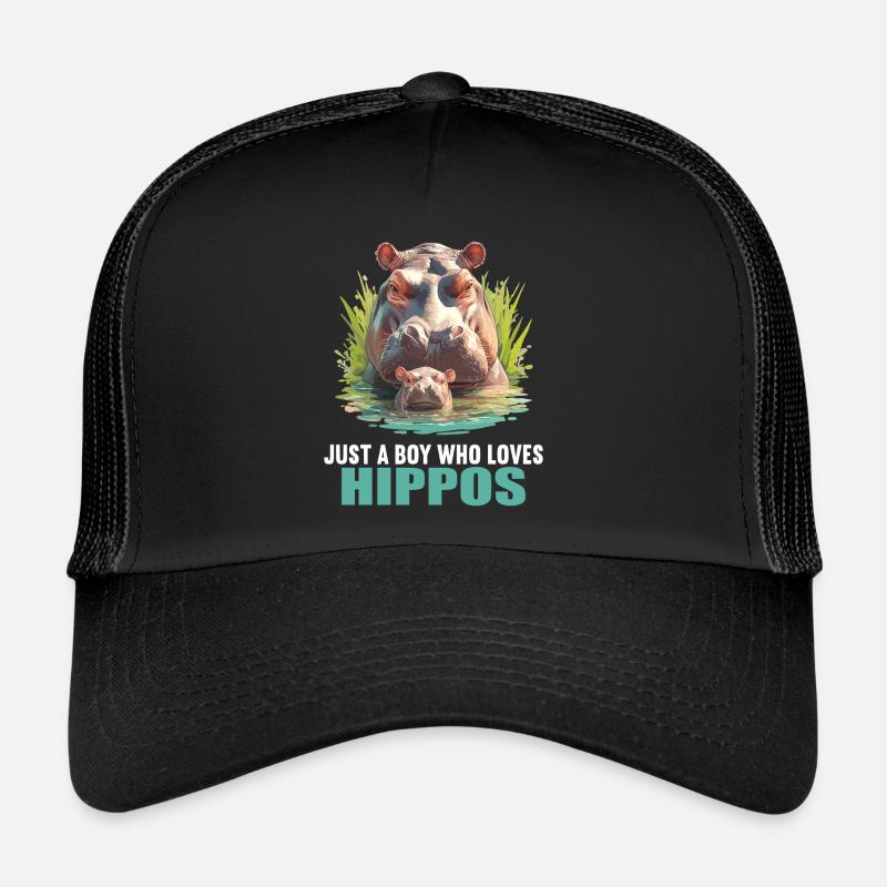 Nilpferd Flußpferd Trucker Cap