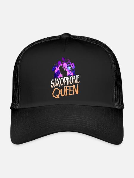 Saxophone Saxophone Queen - Trucker Cap - black/black - Front
