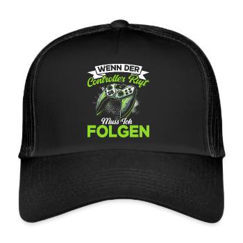 Gaming Gamer Gamer Video Player Console PC Gaming - Trucker Cap - black/black - Front