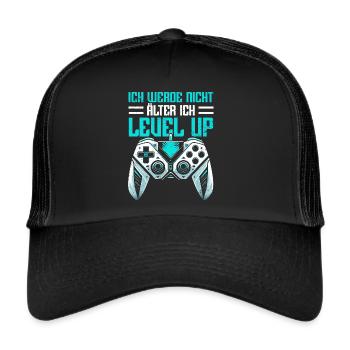 Gaming Gamer Gamer Video Player Console PC Gaming - Trucker Cap - black/black - Front