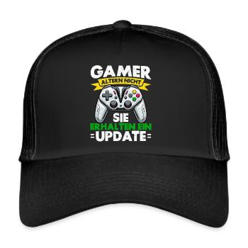 Gaming Gamer Gamer Video Player Console PC Gaming - Trucker Cap - black/black - Front